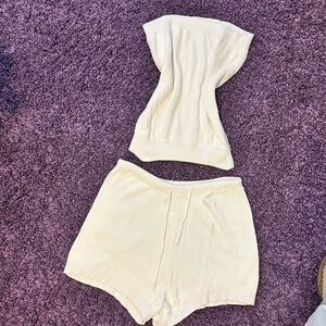 Shorts and tube top crochet set
